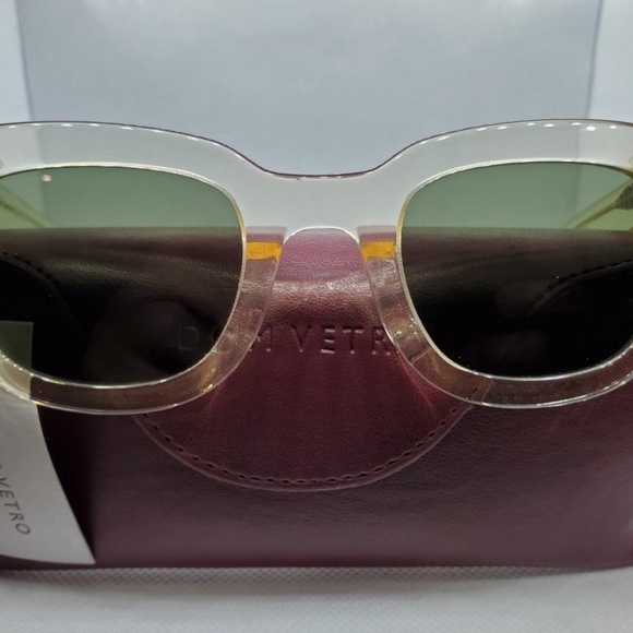 DOM VETRO rose clear sunglasses 48-25-125 - Picture 8 of 11